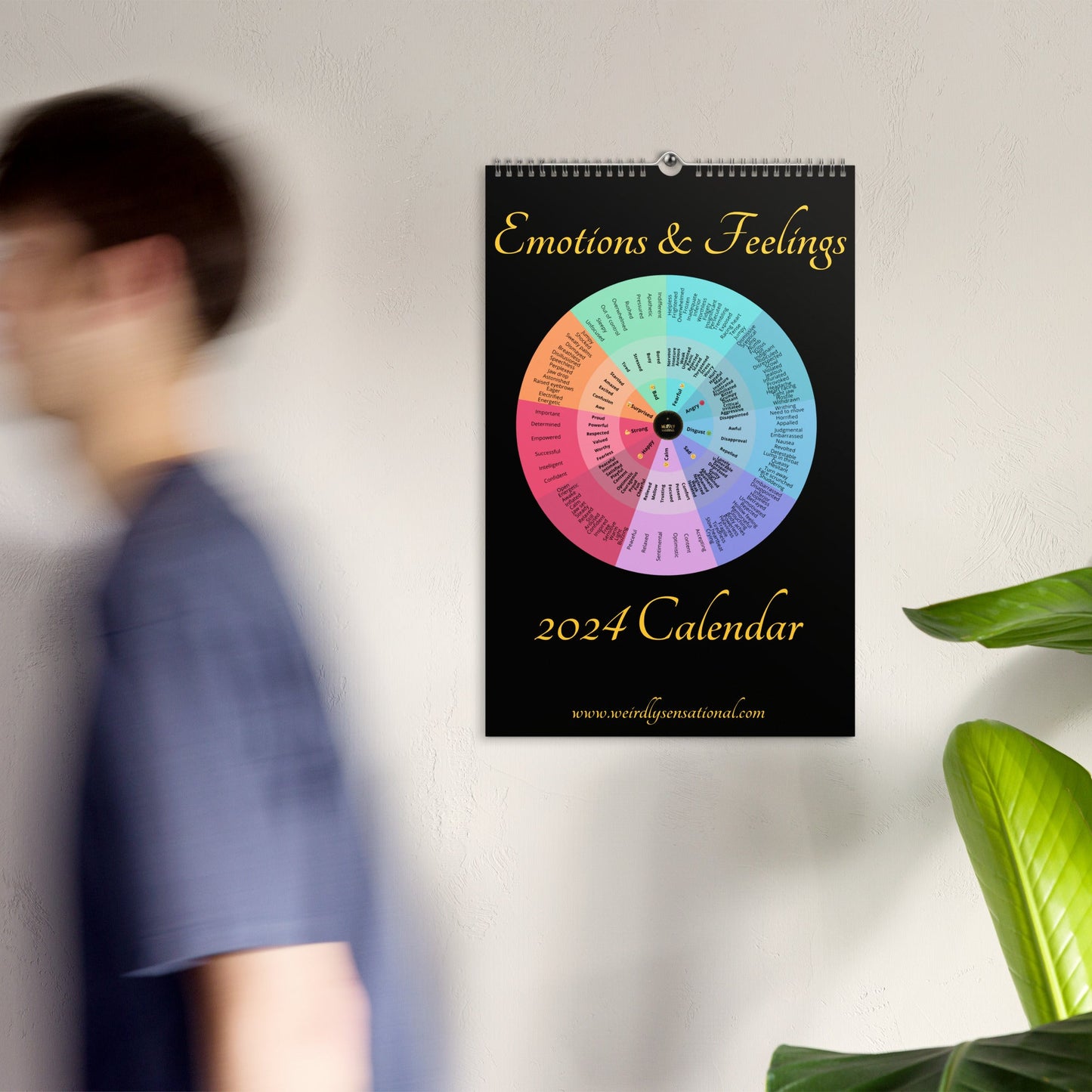 Emotions & Feelings Wall calendar (2024) - Weirdly Sensational