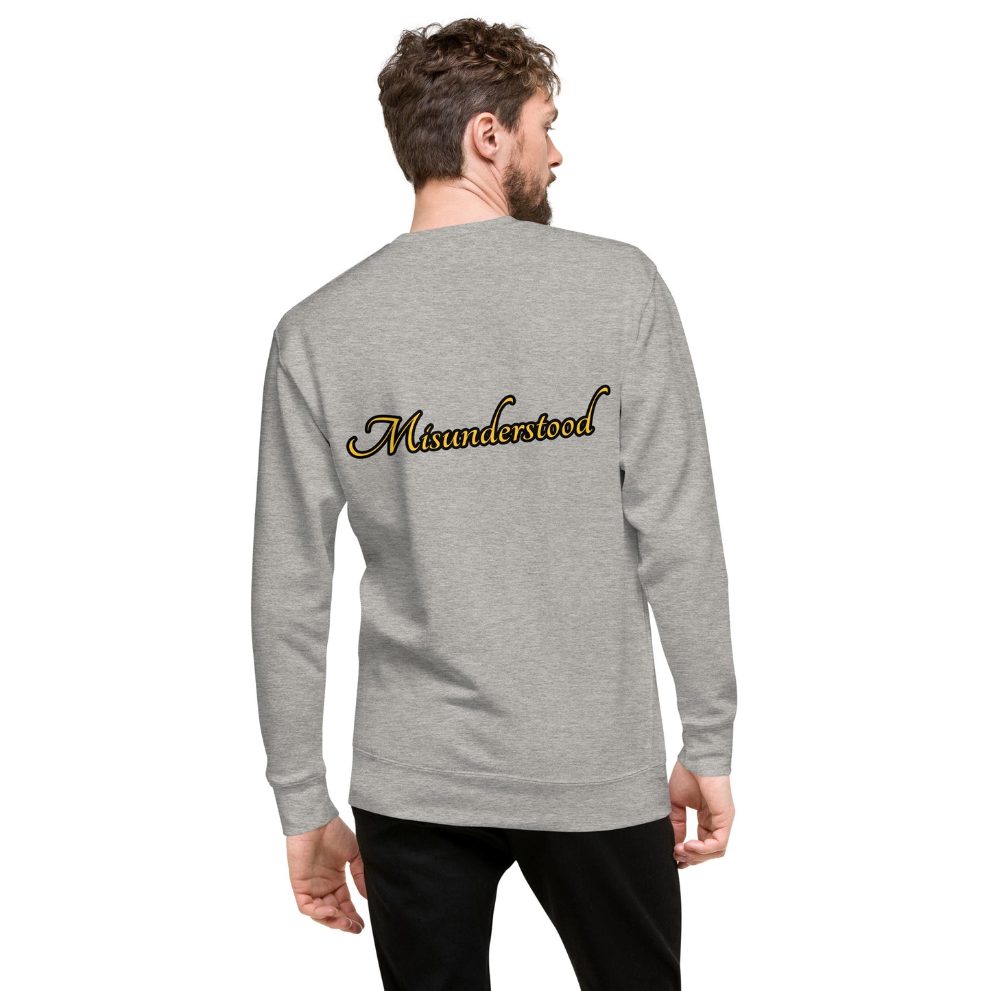 Misunderstood Unisex Premium Sweatshirt - Carbon Grey - Weirdly Sensational