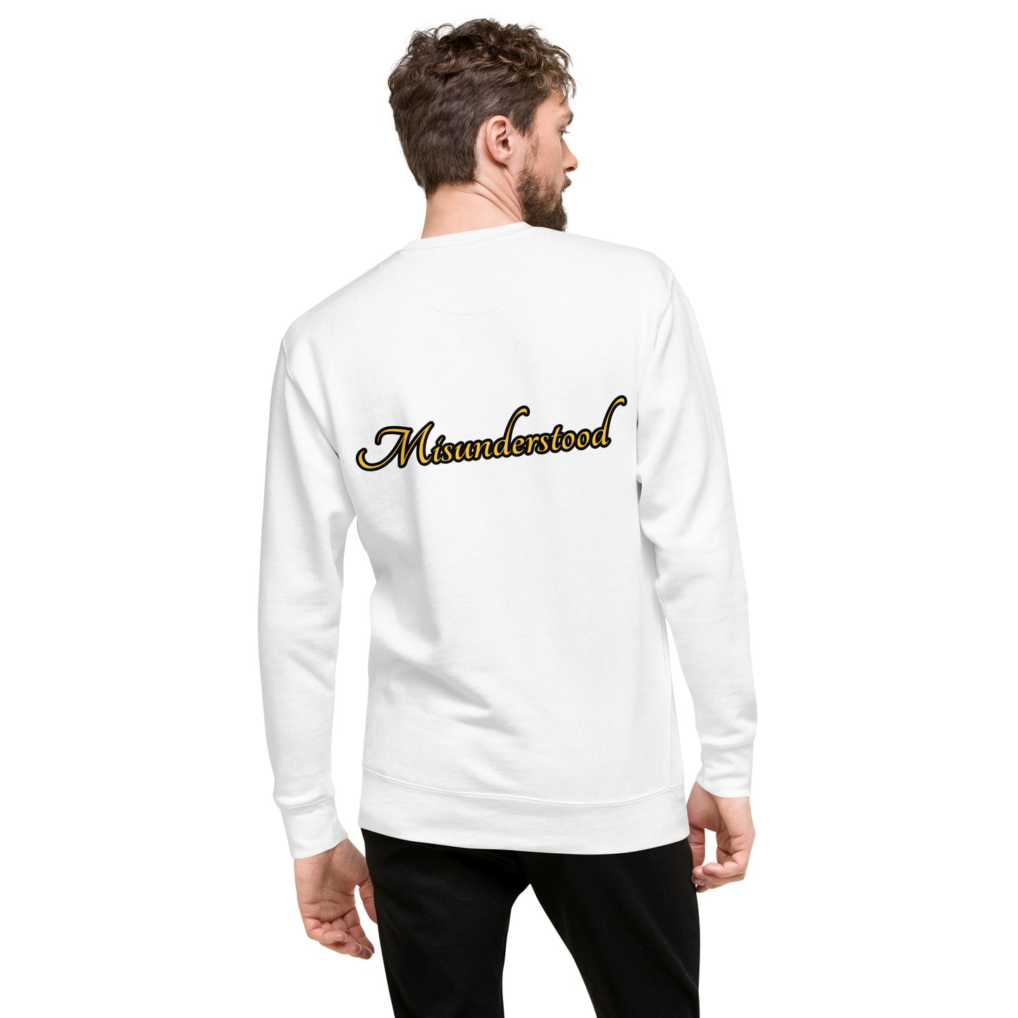 Misunderstood Unisex Premium Sweatshirt - White - Weirdly Sensational