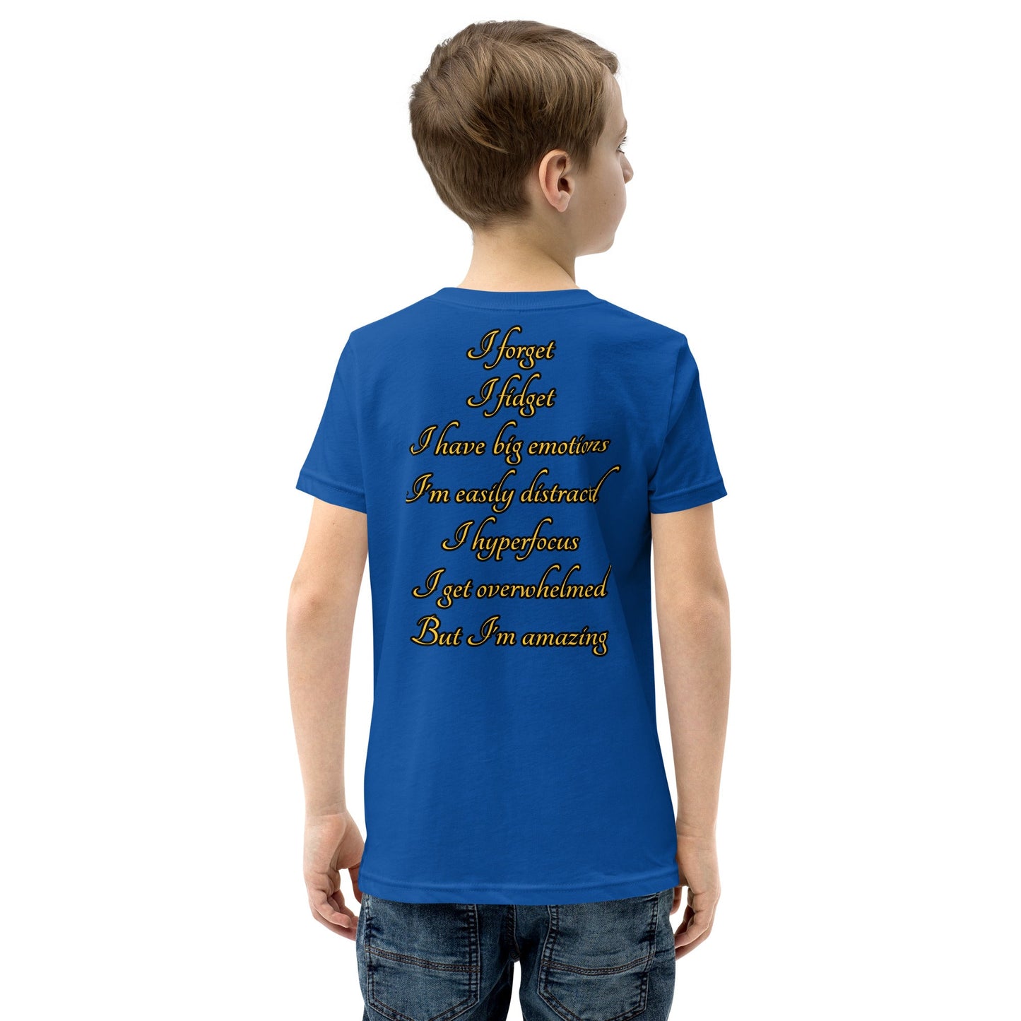 ADHD Warrior Youth Short Sleeve T-Shirt - Weirdly Sensational