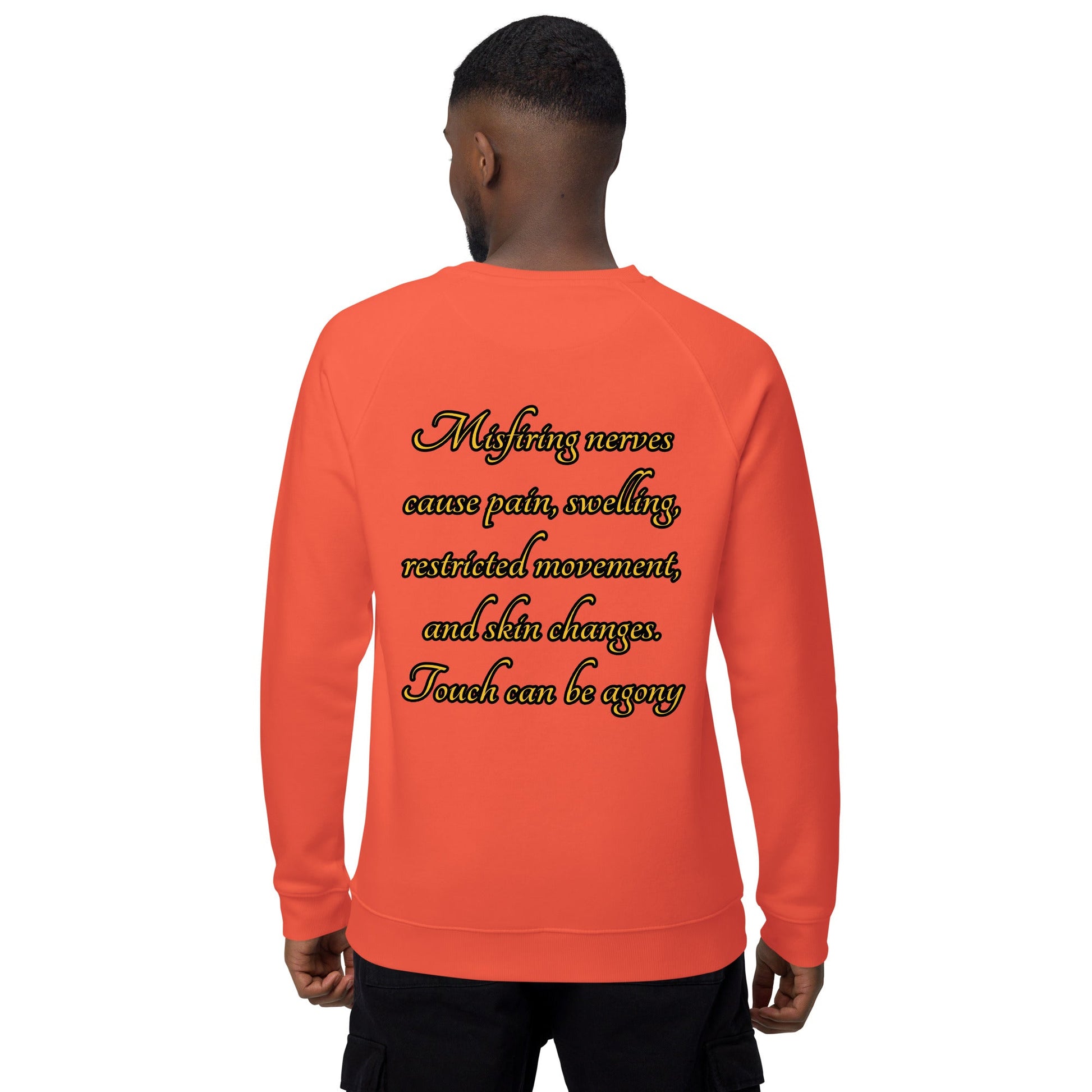 CRPS Warrior Unisex organic raglan sweatshirt - Weirdly Sensational