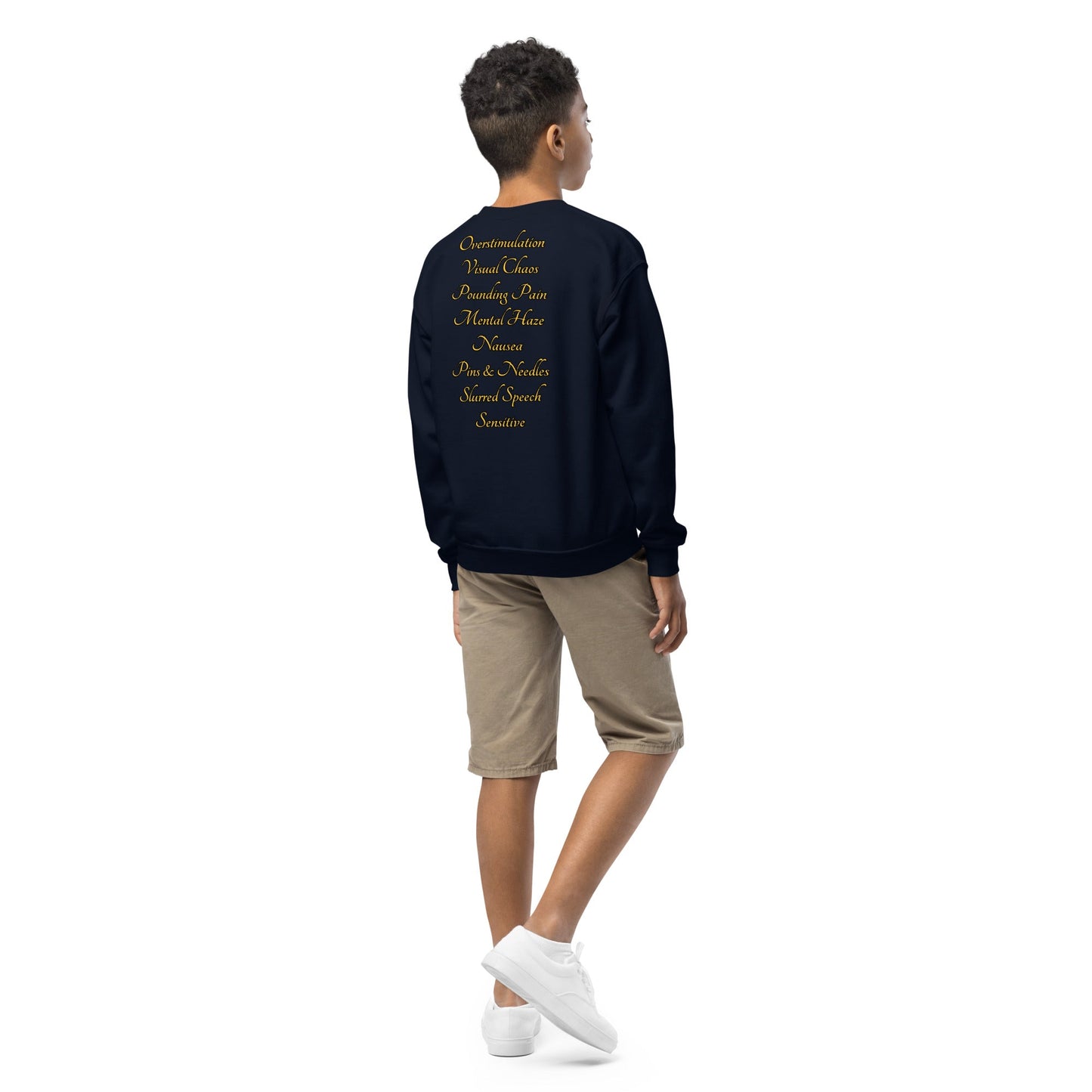 Migraine Warrior Youth crewneck sweatshirt - Weirdly Sensational