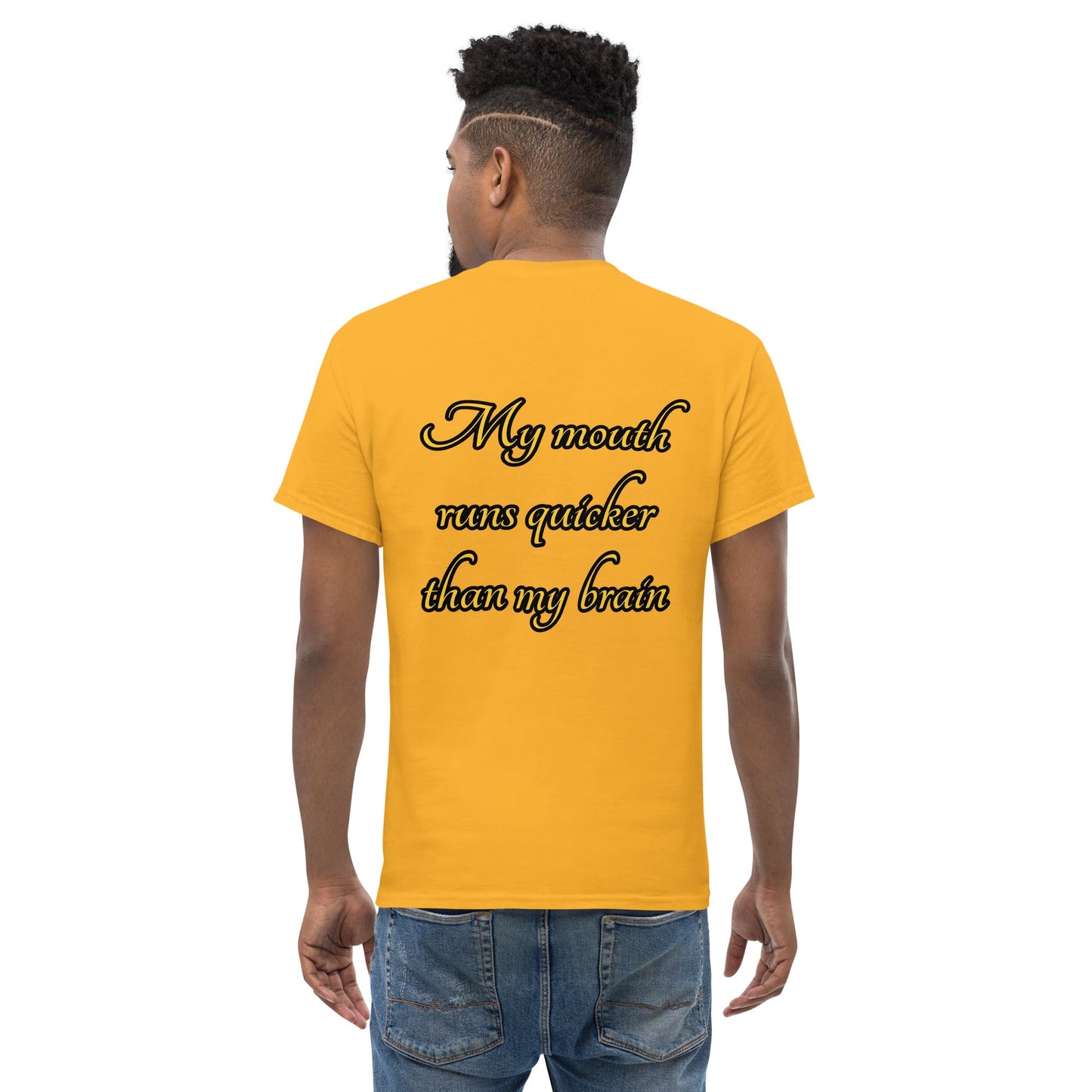 My mouth runs Men's classic tee - Weirdly Sensational