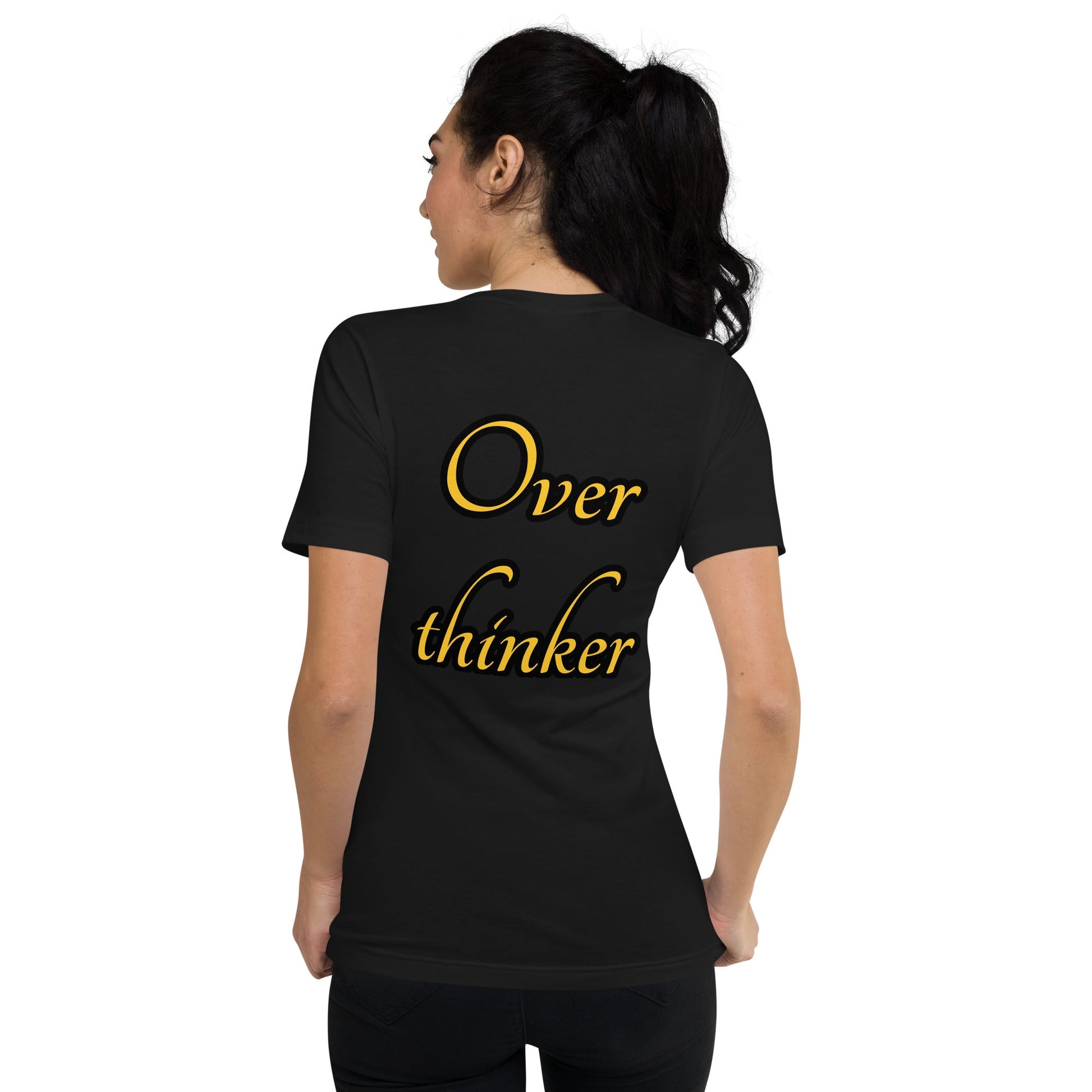 Overthinker Unisex Short Sleeve V-Neck T-Shirt - Weirdly Sensational