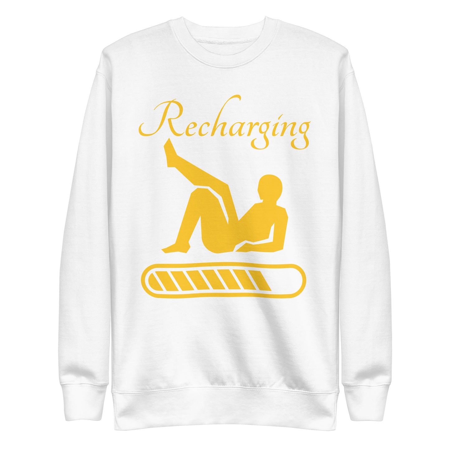 Recharging Unisex Premium Sweatshirt - Weirdly Sensational