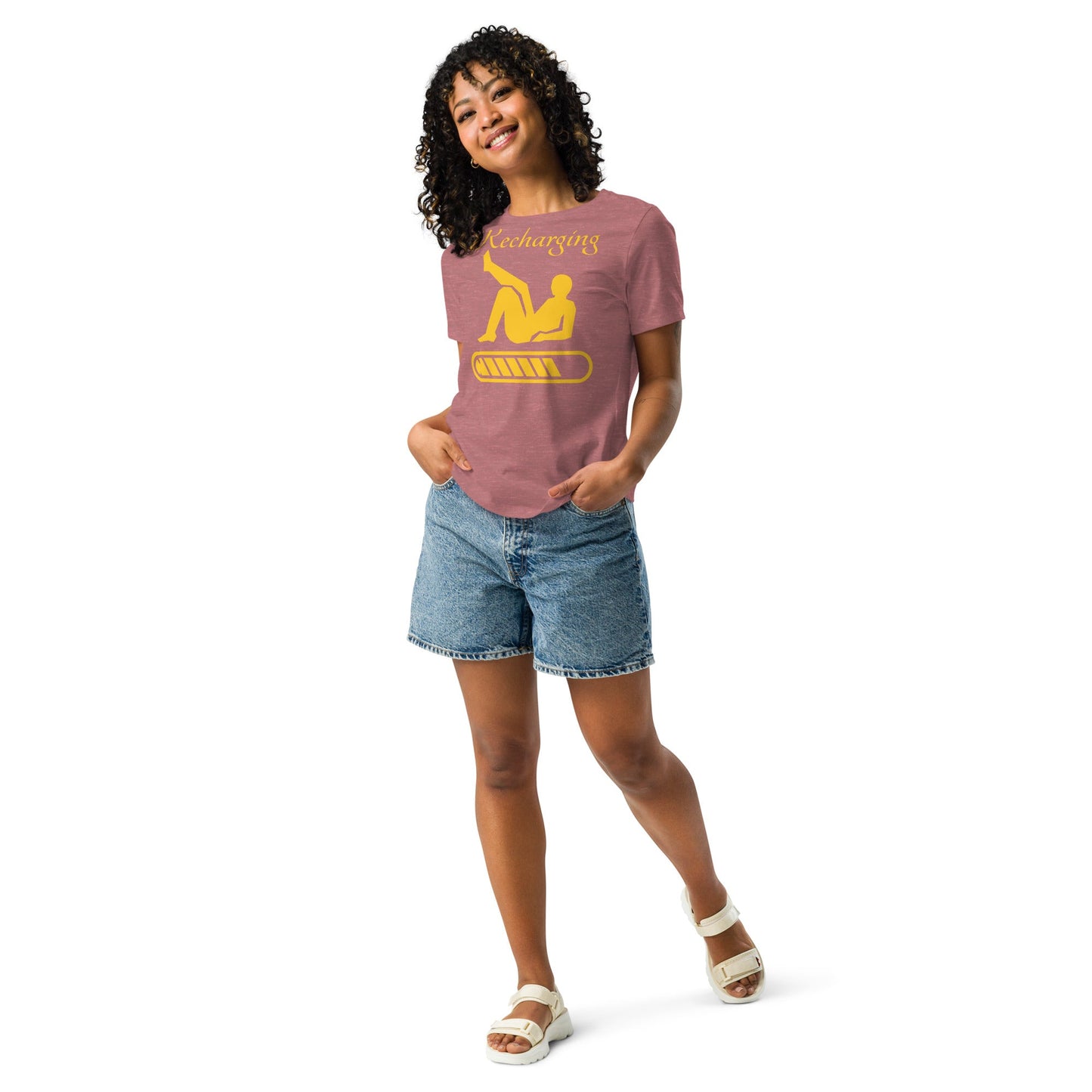 Recharging Women's Relaxed T-Shirt - Weirdly Sensational