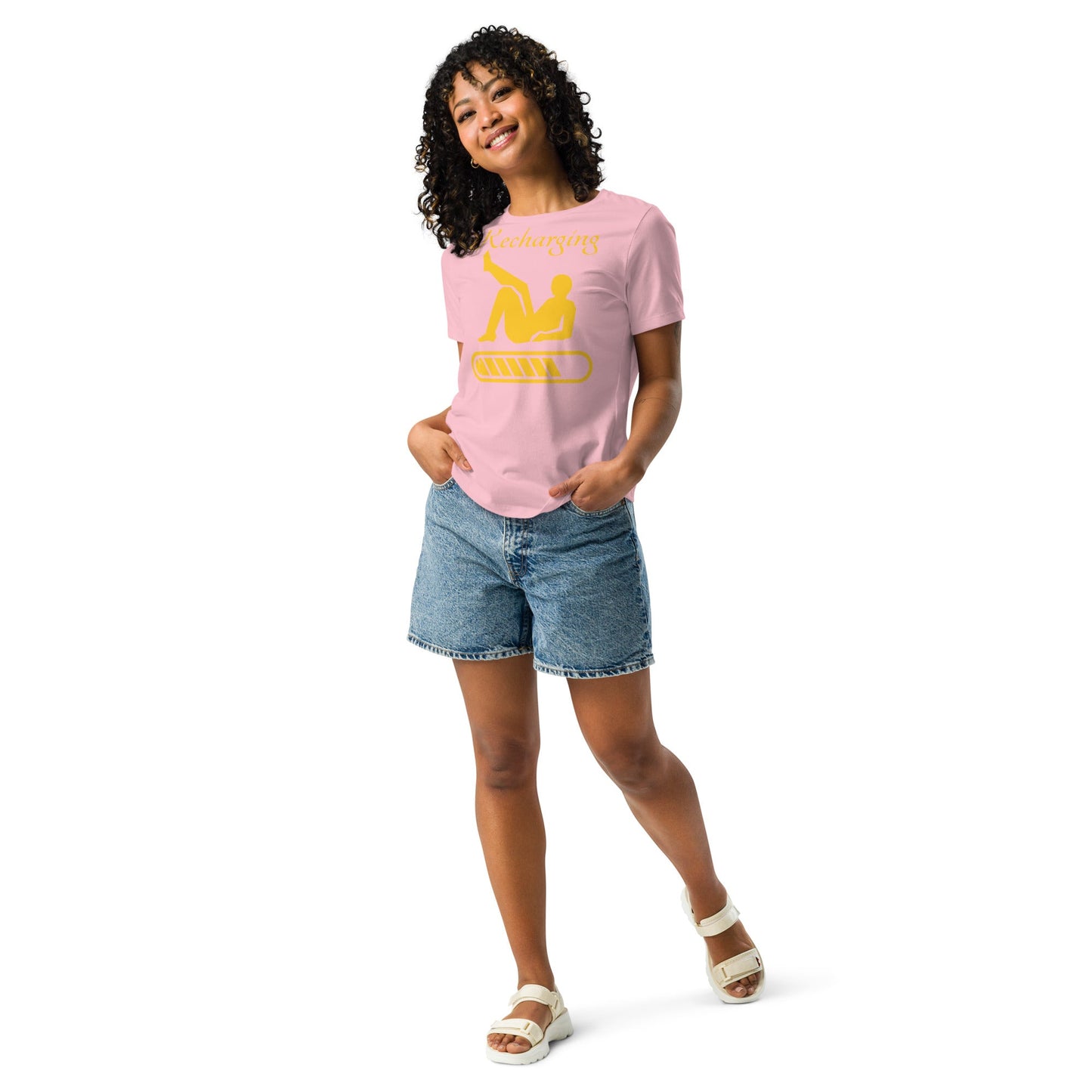 Recharging Women's Relaxed T-Shirt - Weirdly Sensational