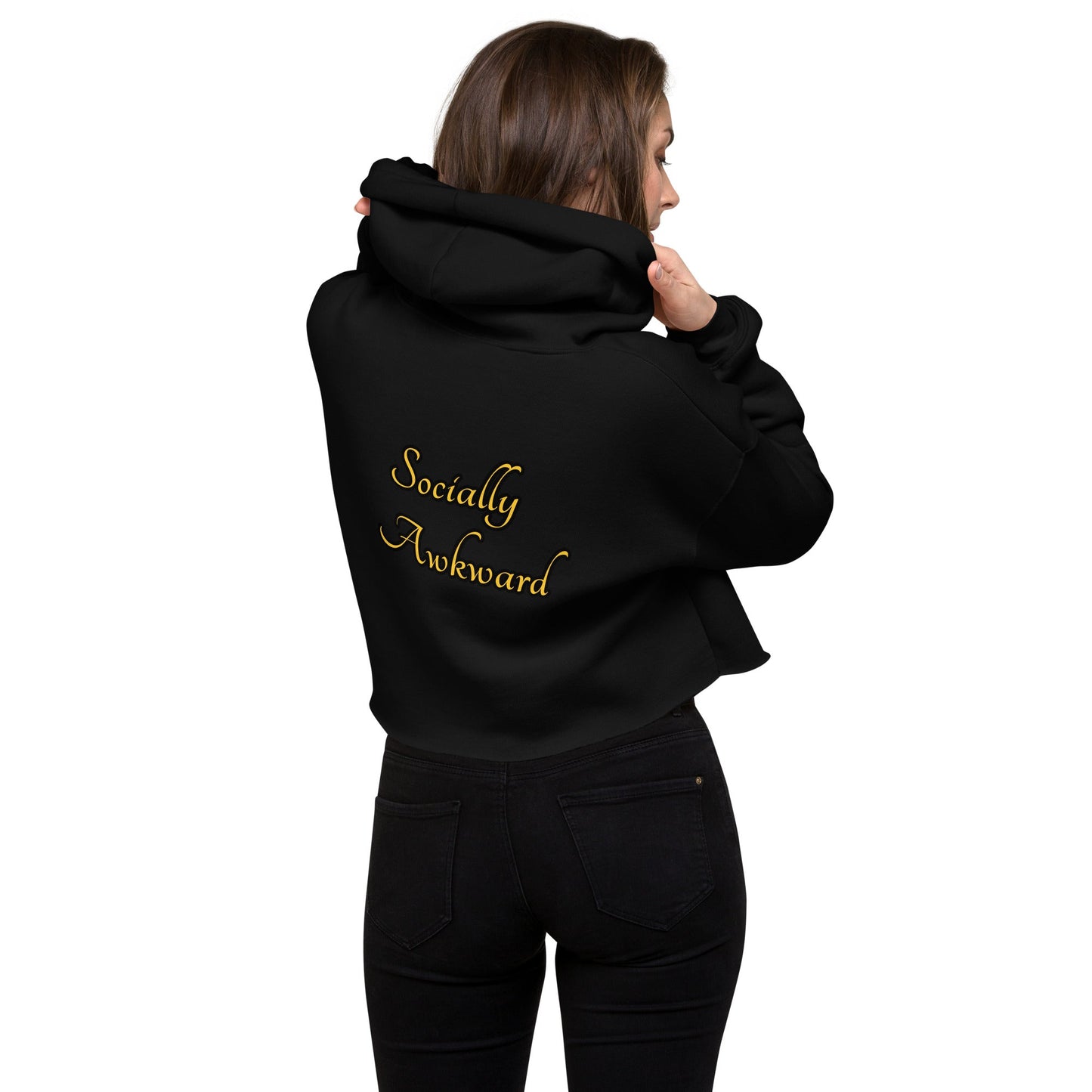 Socially Awkward Crop Hoodie - Weirdly Sensational