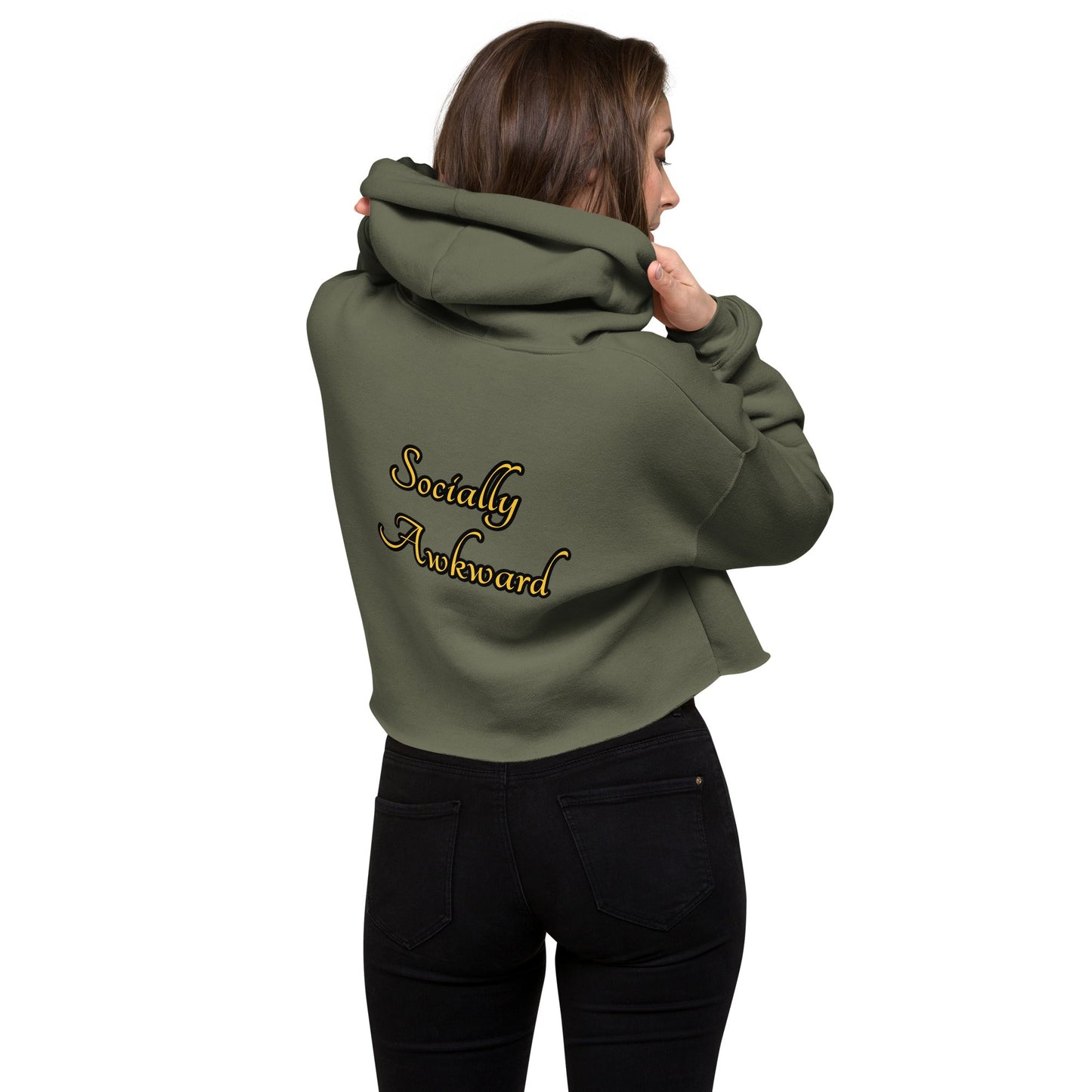 Socially Awkward Crop Hoodie - Weirdly Sensational