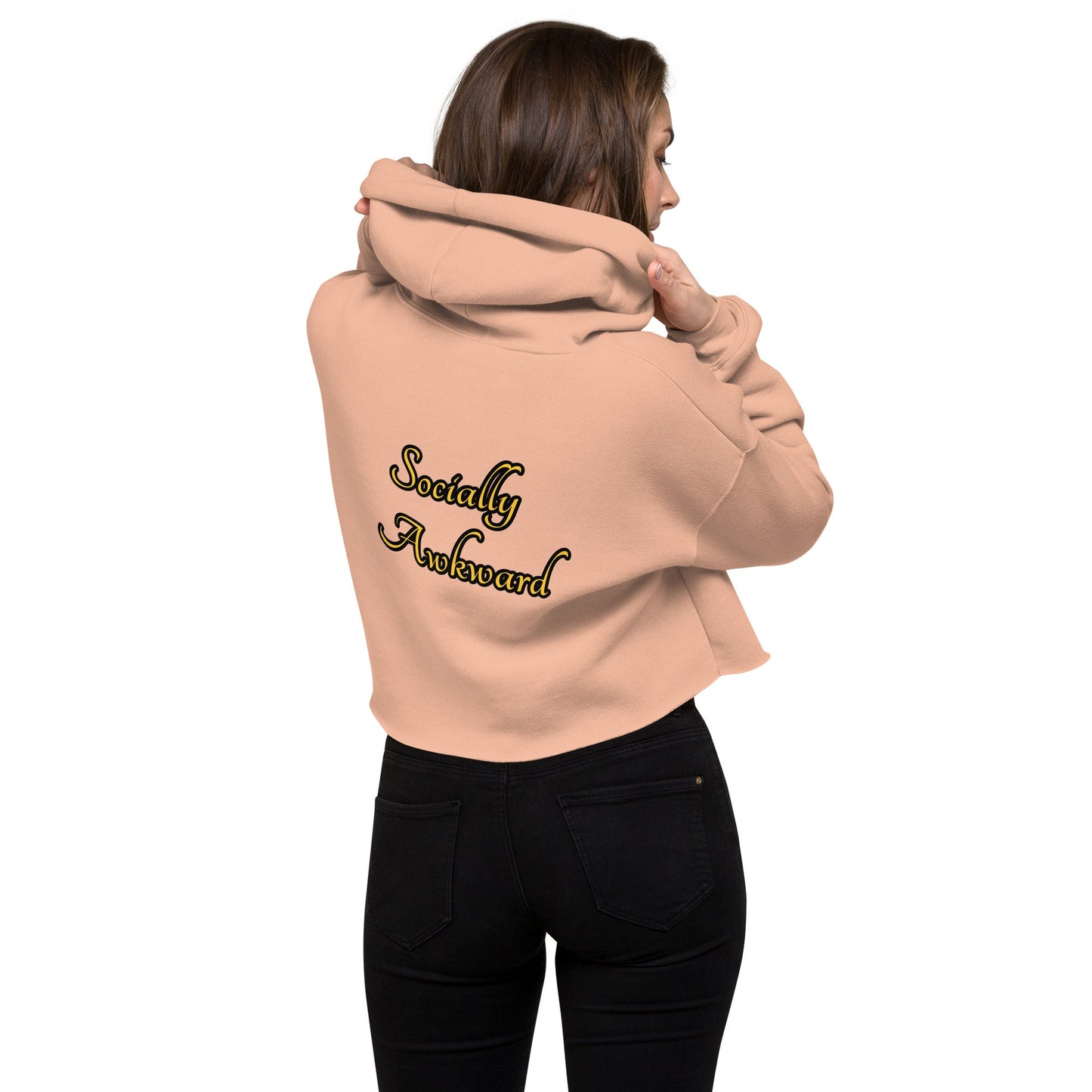 Socially Awkward Crop Hoodie - Weirdly Sensational