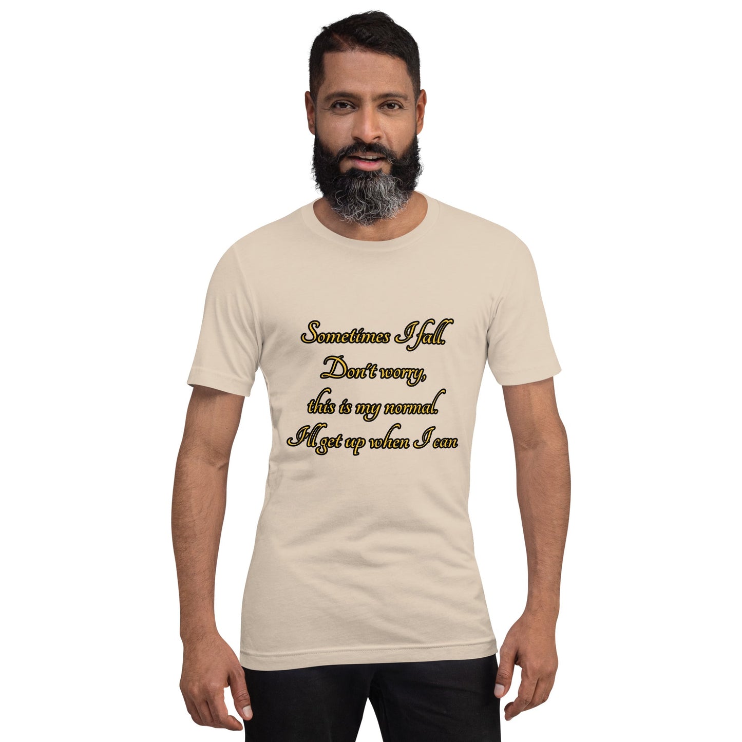 Sometimes I fall Unisex t-shirt Weirdly Sensational Soft Cream