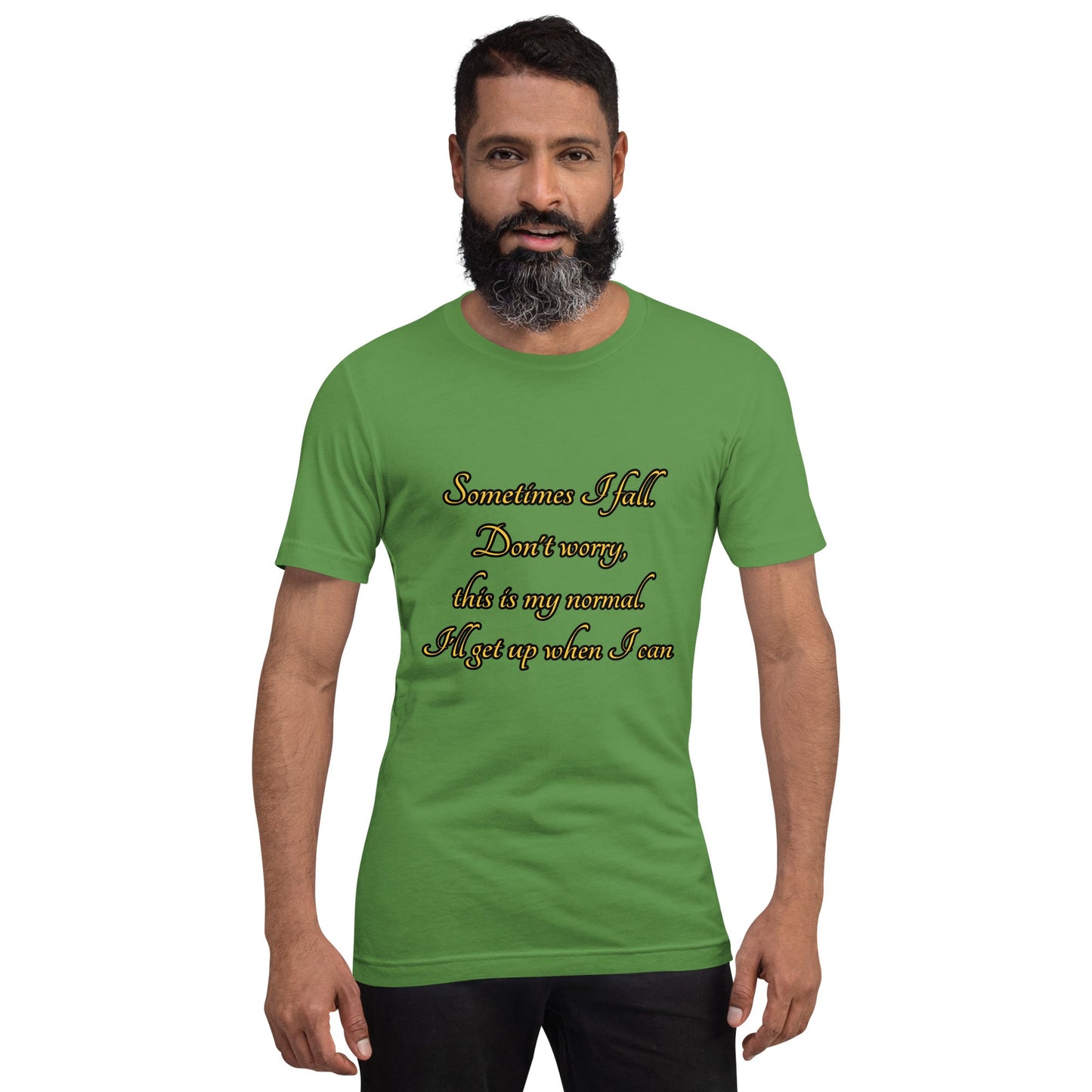 Sometimes I fall Unisex t-shirt Weirdly Sensational Leaf