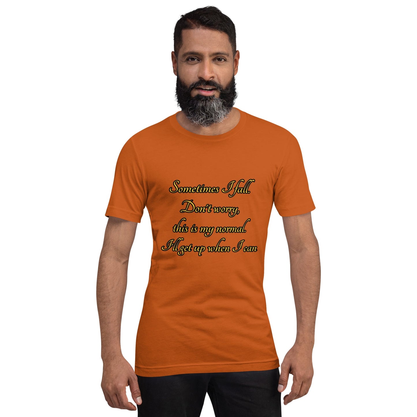 Sometimes I fall Unisex t-shirt Weirdly Sensational Autumn