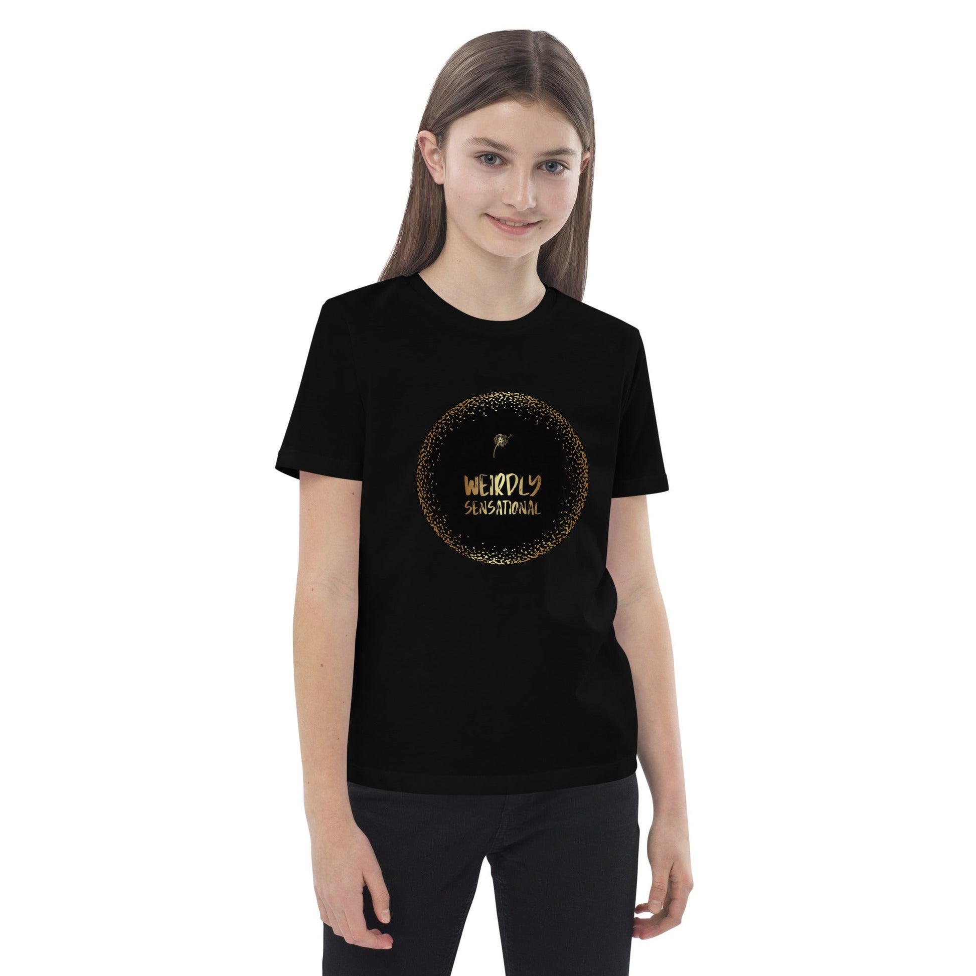 Weirdly Sensational Organic cotton kids t-shirt - Black - Weirdly Sensational